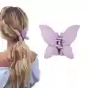 Pinza Gancho Caimán Lila Mariposa Boreal Para Cabello