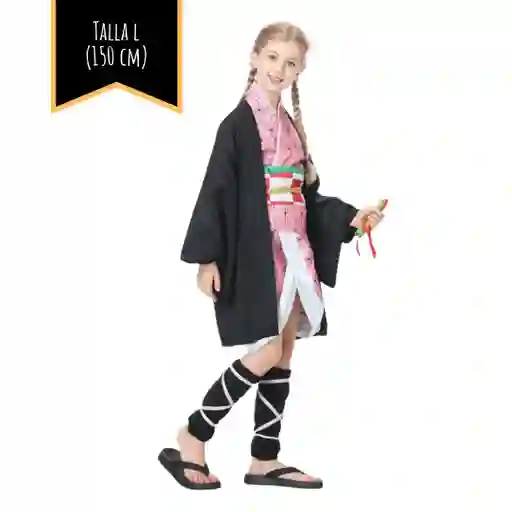 Disfraz Halloween Nezuko Kamado Demon Slayer Talla L (150 Cm)