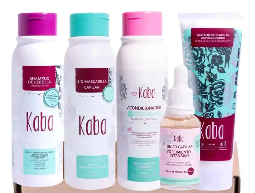 Kit Capilar Kaba Shampoo + Acondicionador + Biomascarilla + Tonico + Repolarizador