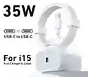 Cargador Iphone 15/16 Y Mas... 35w Cargador Iphone Tipo C A Tipo C