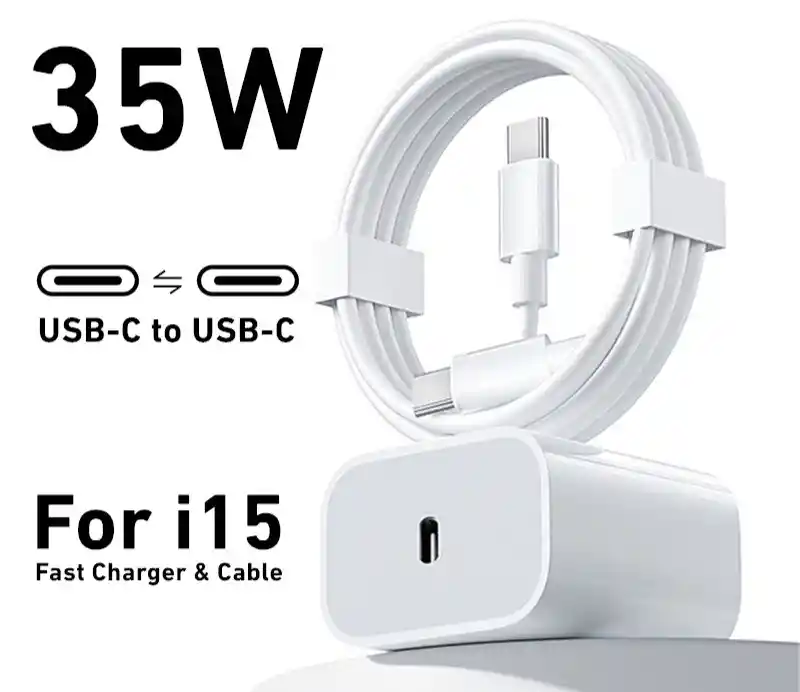 Cargador Iphone 15/16 Y Mas... 35w Cargador Iphone Tipo C A Tipo C