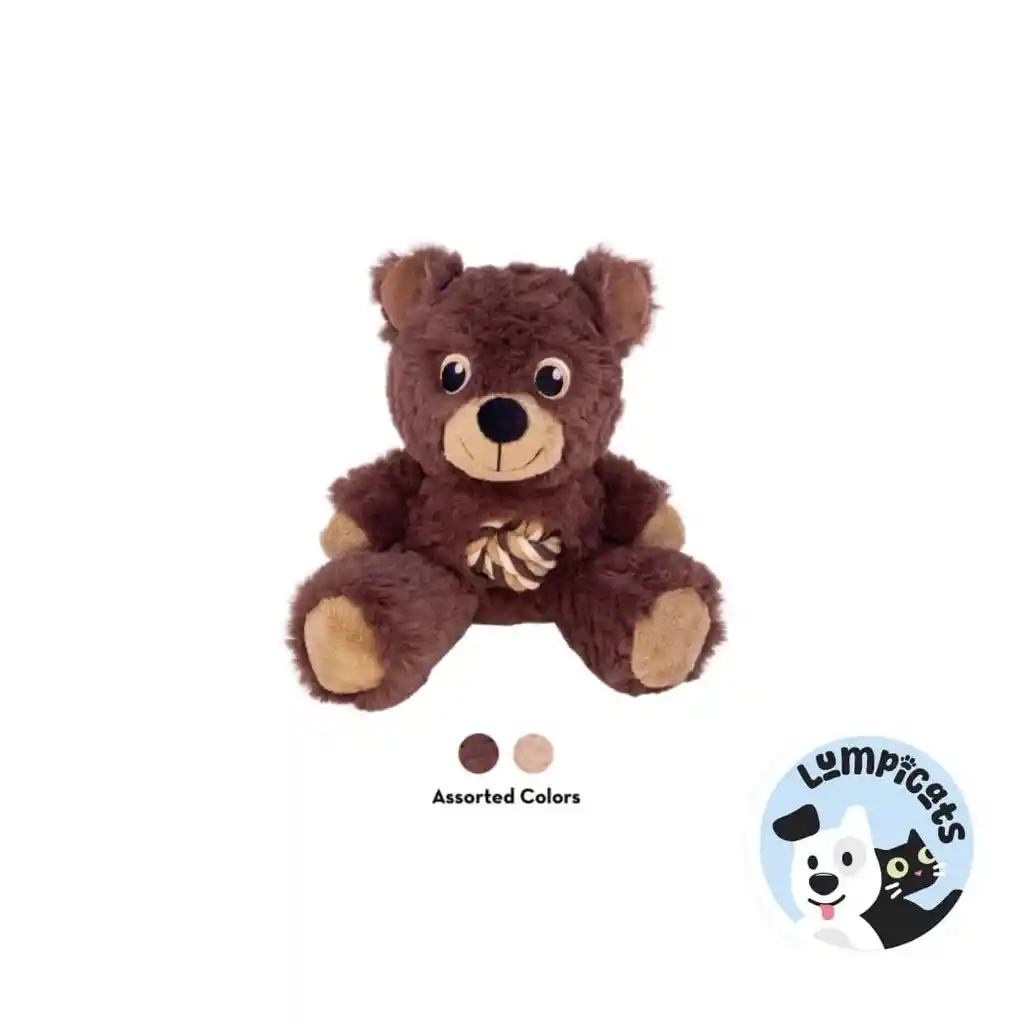 Kong Perro Peluche Knots-cuerda Oso Medium Juguete Para Perros