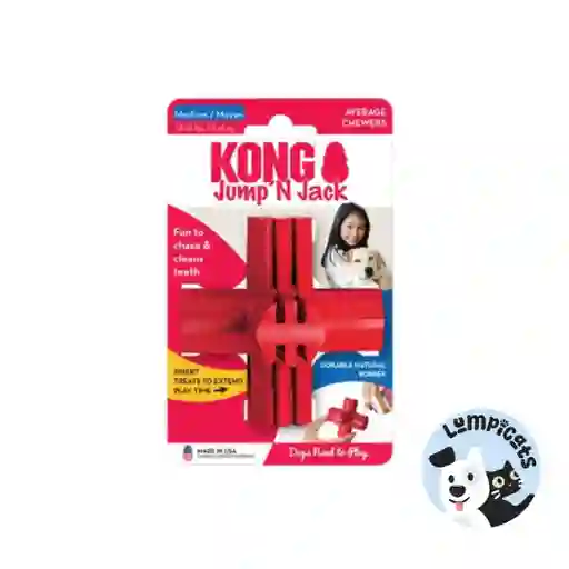 Kong Perro Caucho Classic Jump Jack Medium Juguete Para Perros