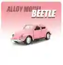 Carro Coleccionable Clásico Volkswagen Beetle Pink 1967 Descapotable Rosado Modelo Coche Juguete Fiesta Regalos, Colección