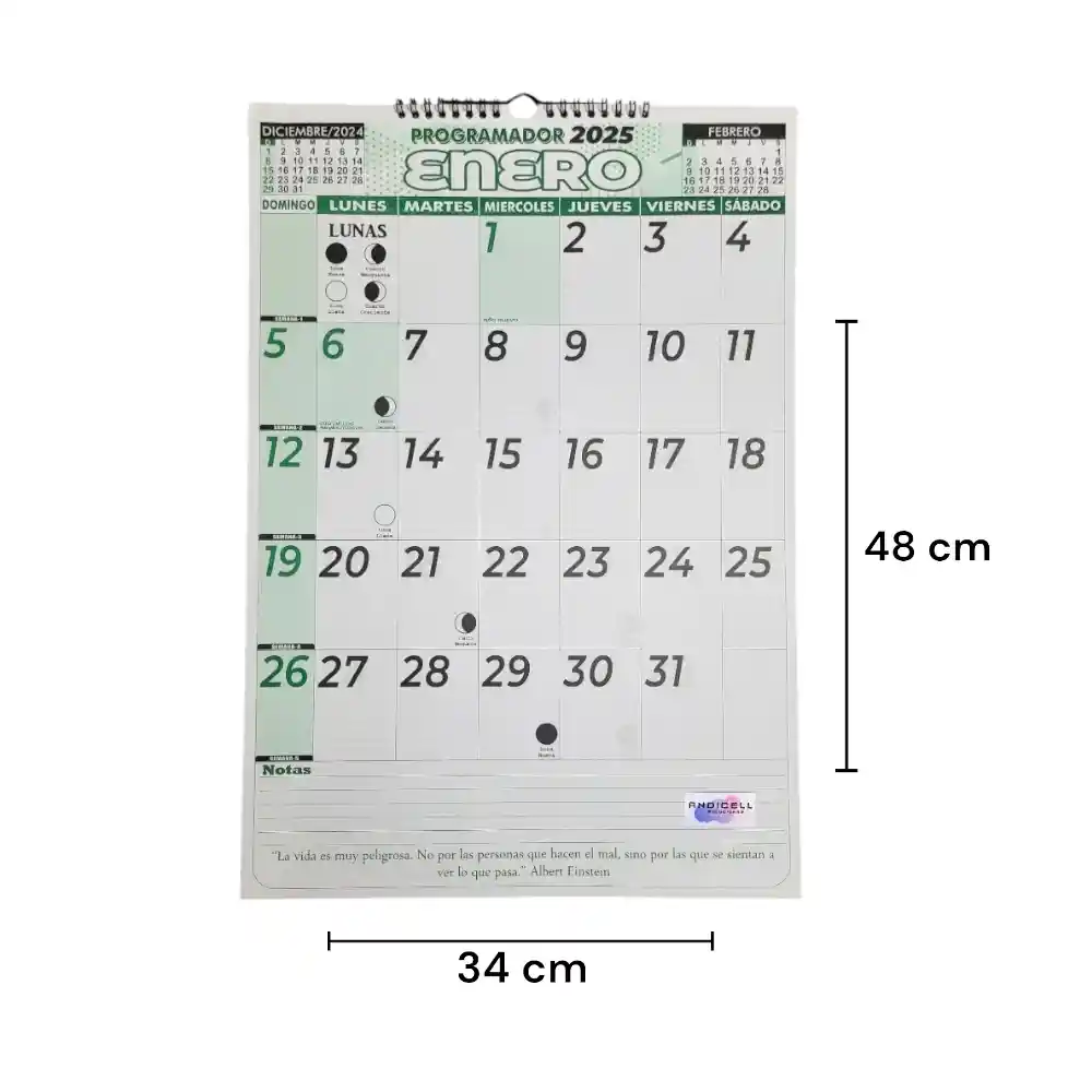 Set X 3 Calendario 2025 Vertical Grande