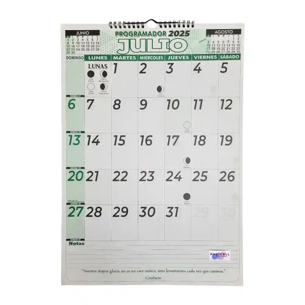 Set X 3 Calendario 2025 Vertical Grande