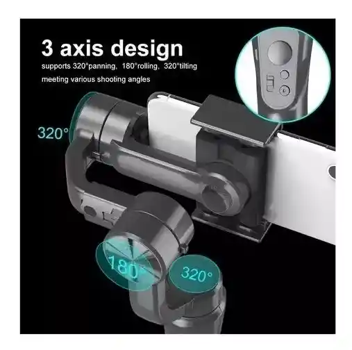 Estabilizador De Celular Gimbal Mini Trípode Con 3 Ejes App