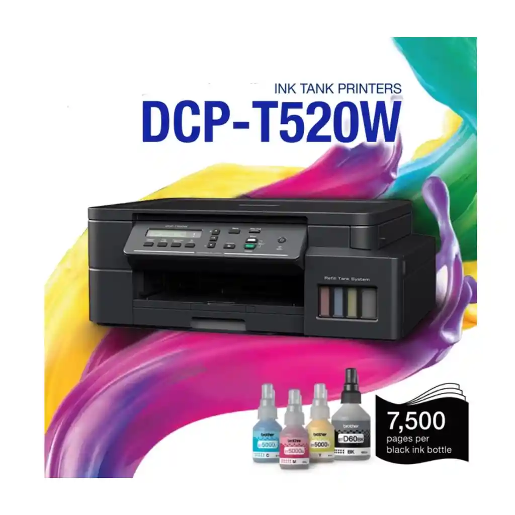 Tinta Brother Btd60bk Negra Para Impresoras Brother T4000dw T220/t300 T310/t420w T500w/t510w T520w/t700w