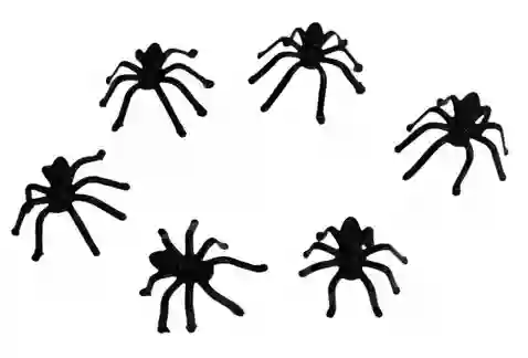 Paquete De Arañas Decorativas, Halloween 3.5 X 3.5 Cm - 10unds