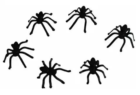 Paquete De Arañas Decorativas, Halloween 3.5 X 3.5 Cm - 10unds