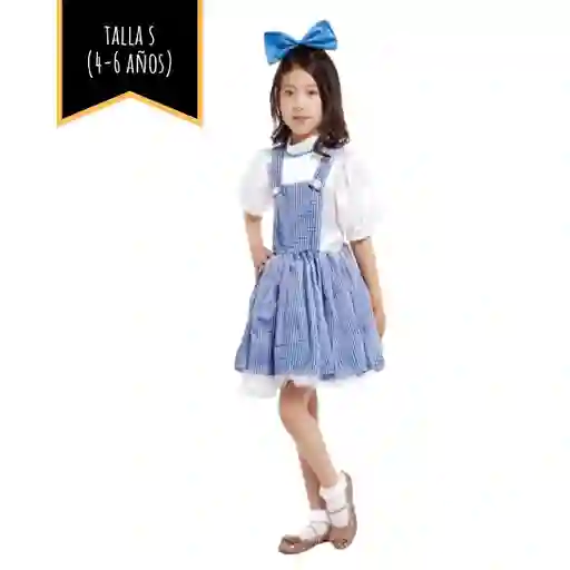 Disfraz Halloween Dorothy El Mago De Oz Talla S (4-6 Años)