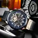 Reloj Curren 8380 Deportivo Cuarzo Cuero Azul