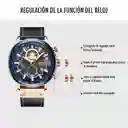 Reloj Curren 8380 Deportivo Cuarzo Cuero Azul