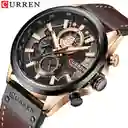 Reloj Curren 8380 Deportivo Cuarzo Cuero Café