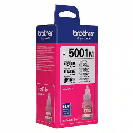 Tinta Brother Bt5001m Magenta Para Impresoras Brother T4000dw T220/t300 T310/t420w T500w/t510w T520w/t700w