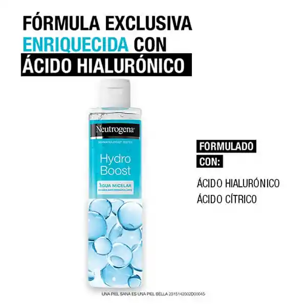 Agua Micelar Desmaquillante Neutrogena® Hydro Boost 200ml