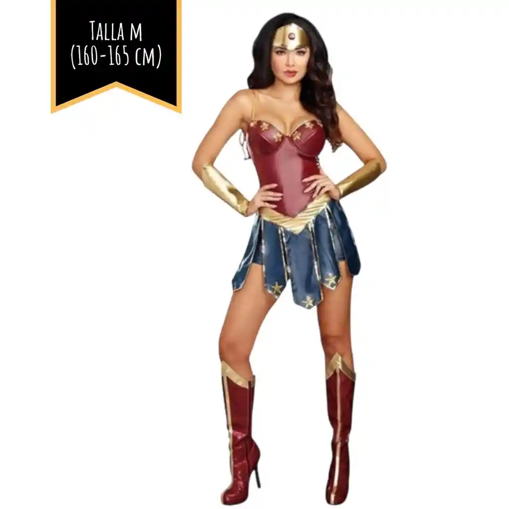 Disfraz Halloween Adulto Mujer Maravilla Talla M (160-165 Cm)