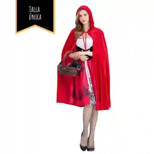 Disfraz Halloween Adulto Caperucita Roja Talla Única