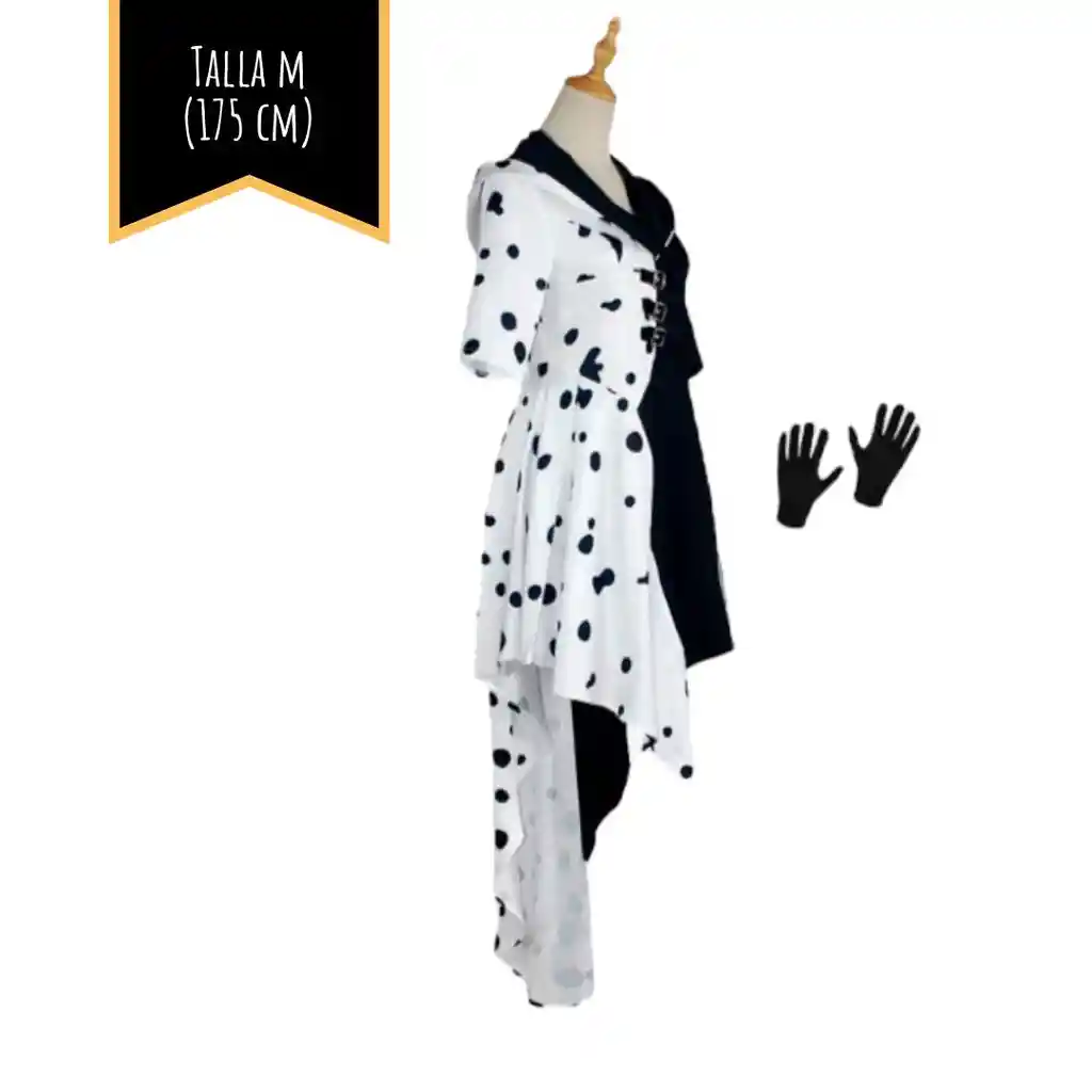 Disfraz Halloween Adulto Cruella De Vil Talla M (175 Cm)