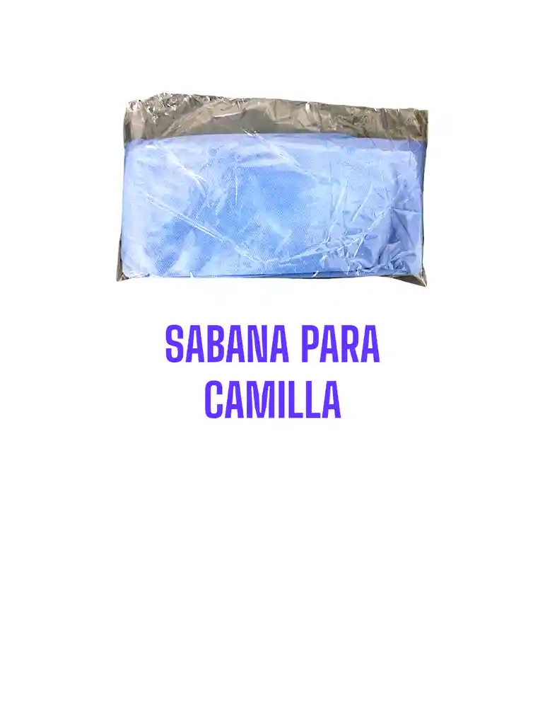 Sabana Para Camilla Desechable Resortada Y Con Tiras Ajustables 205 Cm X 90 Cm