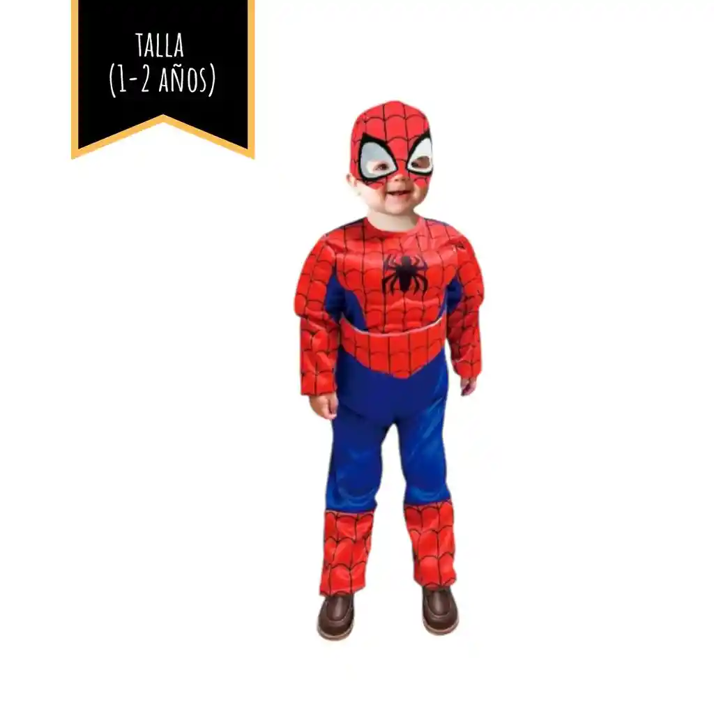 Disfraz Halloween Spiderman Talla (1-2 Años)