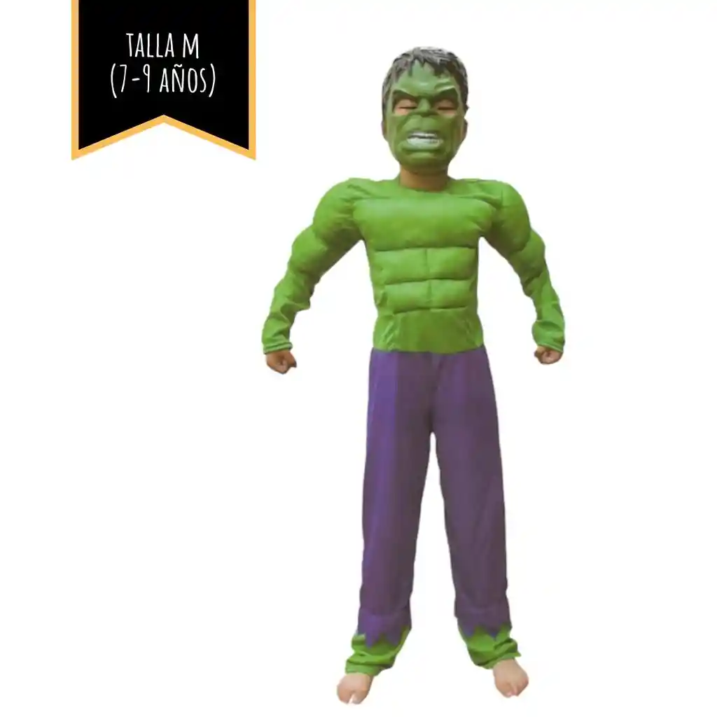 Disfraz Halloween Hulk Talla M (7-9 Años)