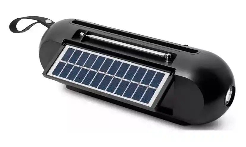 Parlante Bluetooth Portatil 5w Usb Micro Sd Fm Panel Solar