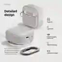 Estuche De Silicona Para Airpods 4 Armor Con Arnés En Stone