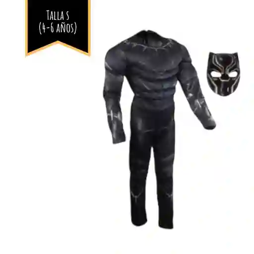 Disfraz Halloween Pantera Negra Talla S (4-6 Años)