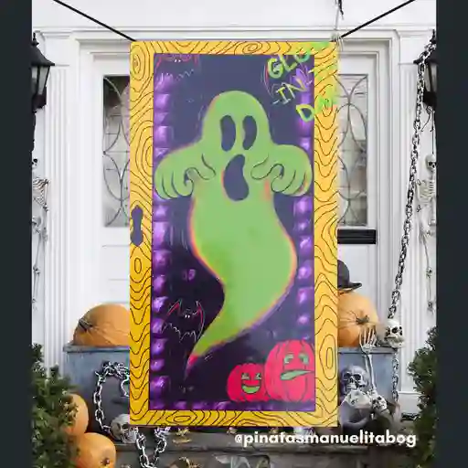 Decoracion Puerta Fantasma Glow In The Dark Halloween