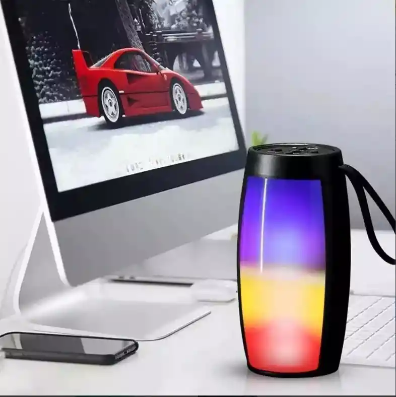 Parlante Altavoz Bluetooth Portatil Usb Microsd Luces Radio