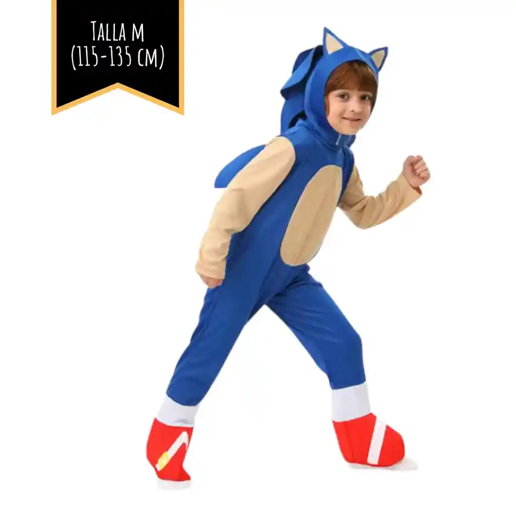 Disfraz Halloween Sonic Talla M (115-135 Cm)