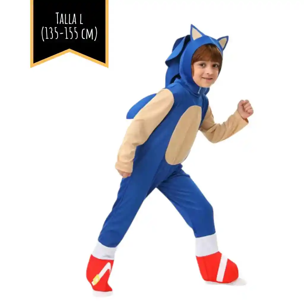 Disfraz Halloween Sonic Talla L (135-155 Cm)