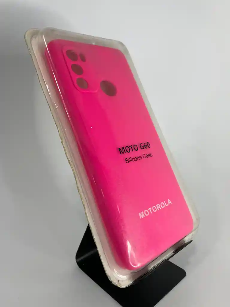 Silicon Case Motorola G60/fucsia