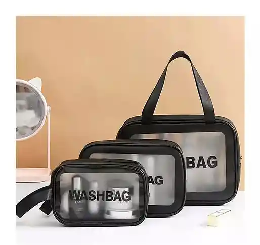 Kit Cosmetiqueras X 3 Washbag Impermeable Surtida