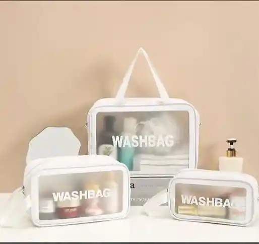 Kit Cosmetiqueras X 3 Washbag Impermeable Surtida