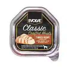 Evolve Perro Bandeja Classic Pavo X 100g