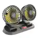 Ventilador Doble Para Coche Cabezas Giratorias Y Ajustables