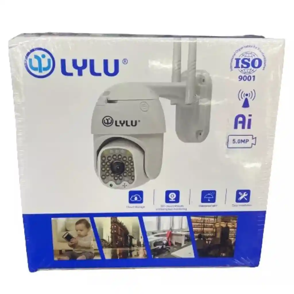 Cámara De Seguridad Lylu Wifi 360 Con Micrófono Y Altavoz