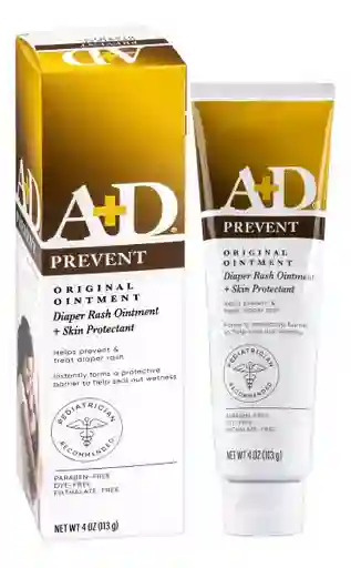 Crema A+d Antipañalitis Prevencion Pañalitis 4 Oz Ad 113 Gramos