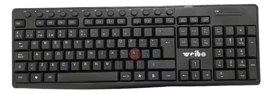 Combo Teclado + Mouse Inalámbrico En Español Ñ Receptor Usb