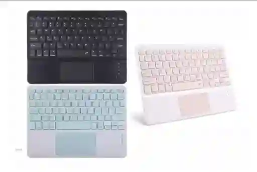 Teclado + Mousepad Plano Bluetooth Para Pc Tablet Celular