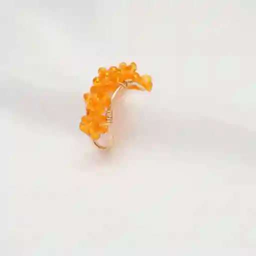 Earcuff Hexaedro Naranja