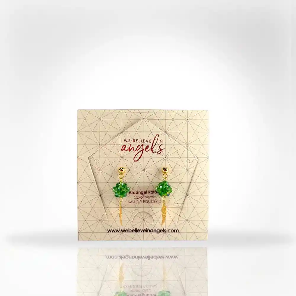 Aretes Hexaedro Alita Rafael Verde