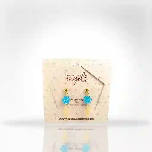 Aretes Hexaedro Alita Miguel Azul Turquesa