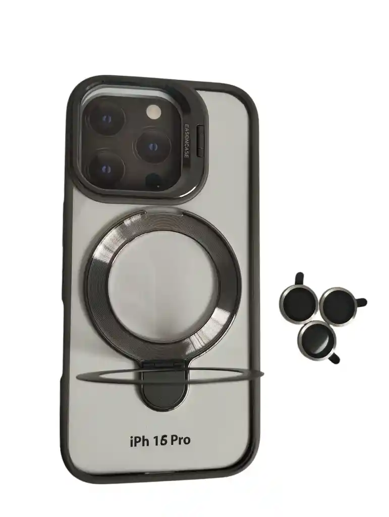 Estuche Para Iphone 16 Pro Soporte Duo Kit Lentes En Titanio