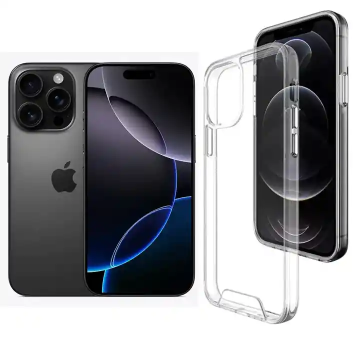 Case Carcasa Transparente Para Iphone 16 Pro Max Anti Impacto