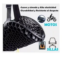 Cojín Silicona En Gel Universal Para Moto Impermeable +funda