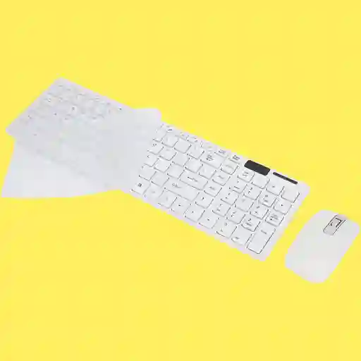Combo Teclado Y Mouse K06 Inalambrico Ultra Fino + Forro Protector