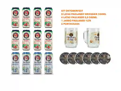 Kit Cerveza Paulaner Oktoberfest + Jarro + Portavasos